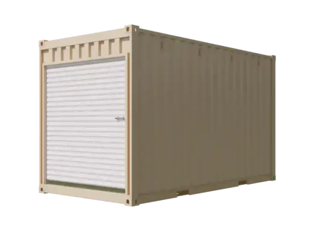 16ft Refurbished High Cube Storage Container w/ Roll-Up Door