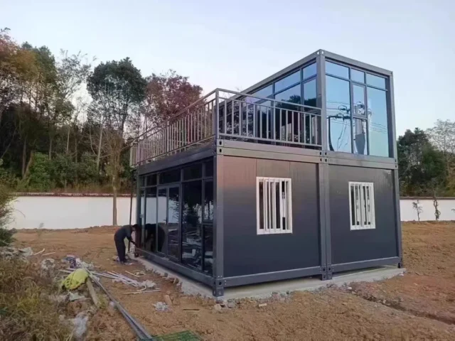 Modular Two-Level Container Home Kit – 6m x 3.3m (79.2sqm) DIY Package