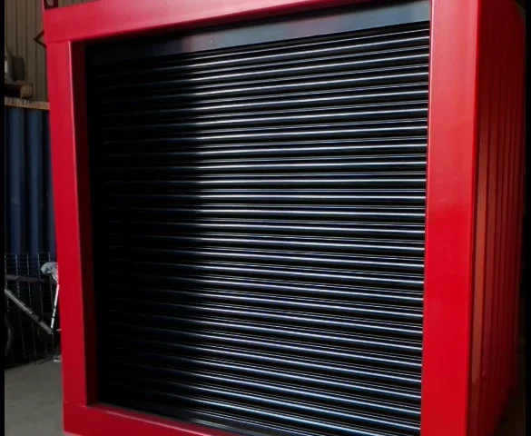 6ft Bespoke Roller Shuttered Shipping Container | Secure Motorized Coiling Door